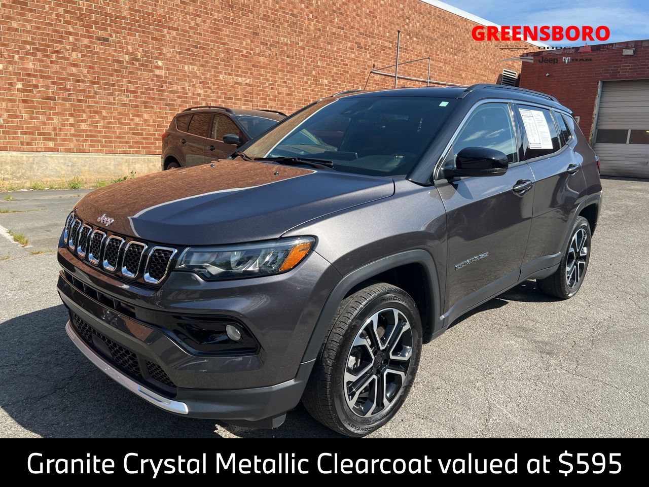 Gray (Granite Crystal Metallic Clearcoat) 2023 Jeep Compass Limited 4WD SUV / Crossover Four-Wheel Drive 8-Speed Automatic