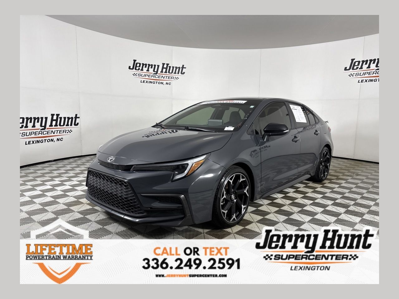 Midnight Black Metallic 2025 Toyota Corolla FX FWD Sedan Front-Wheel Drive Continuously Variable Transmission
