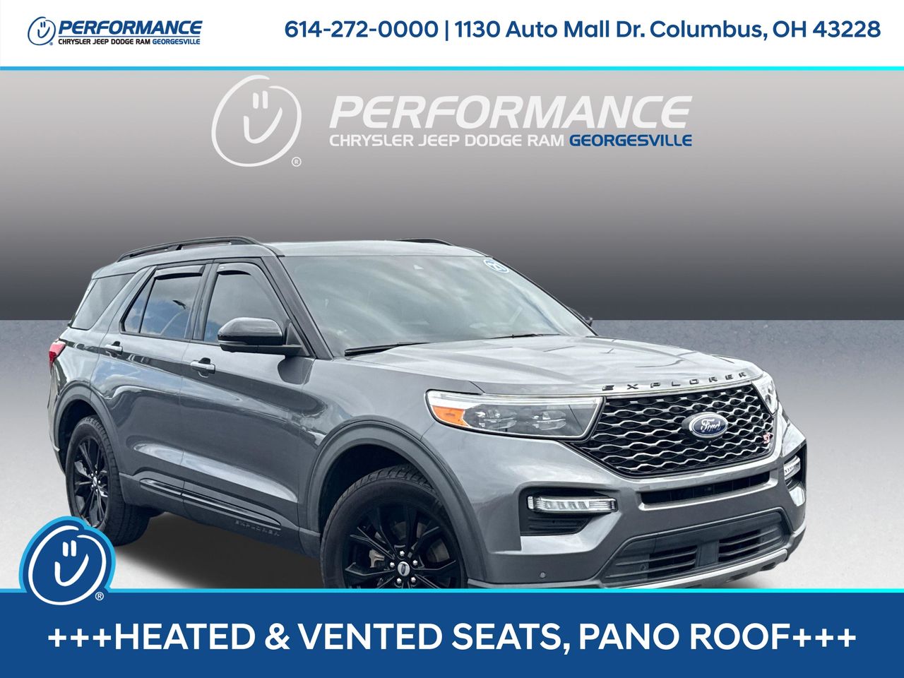 Gray Metallic 2021 Ford Explorer SUV / Crossover All-Wheel Drive Automatic