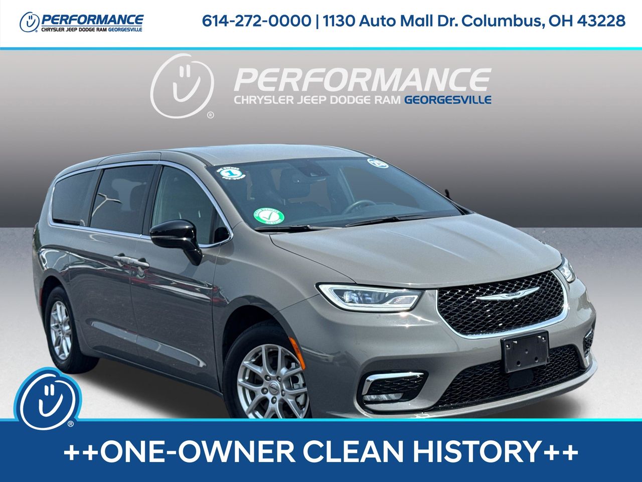 Ceramic Gray Clearcoat 2025 Chrysler Pacifica Minivan Front-Wheel Drive 9-Speed Automatic
