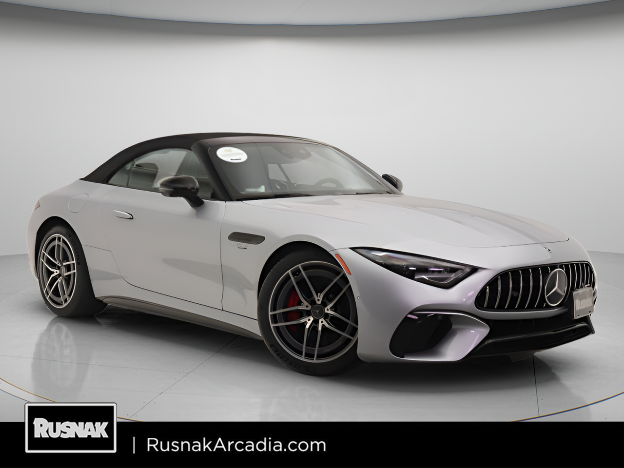 Cirrus Silver Metallic 2022 Mercedes-Benz SL-Class SL 55 AMG 4MATIC Convertible All-Wheel Drive 9-Speed Automatic