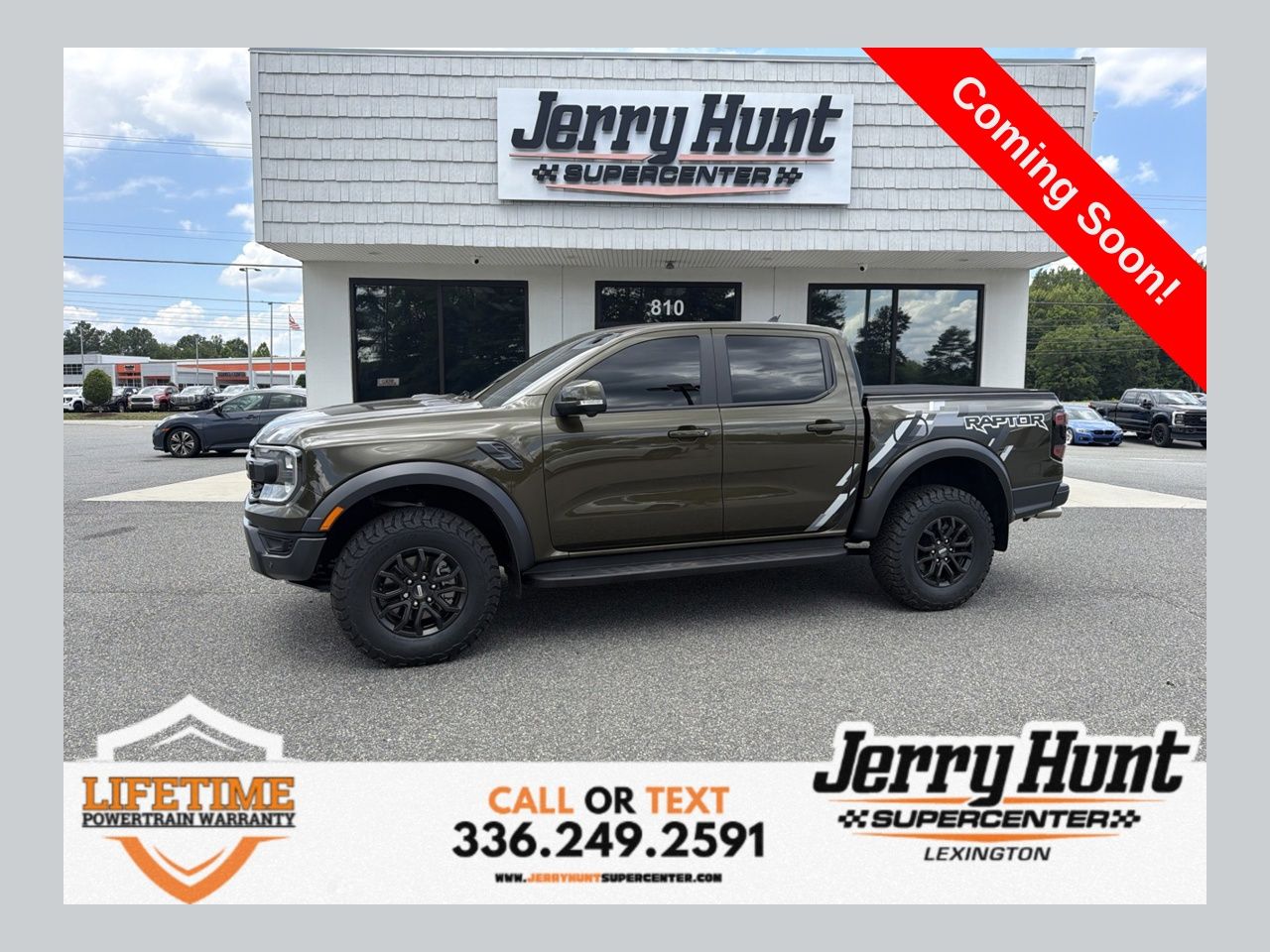 Green Metallic 2025 Ford Ranger Pickup Truck Four-Wheel Drive Automatic