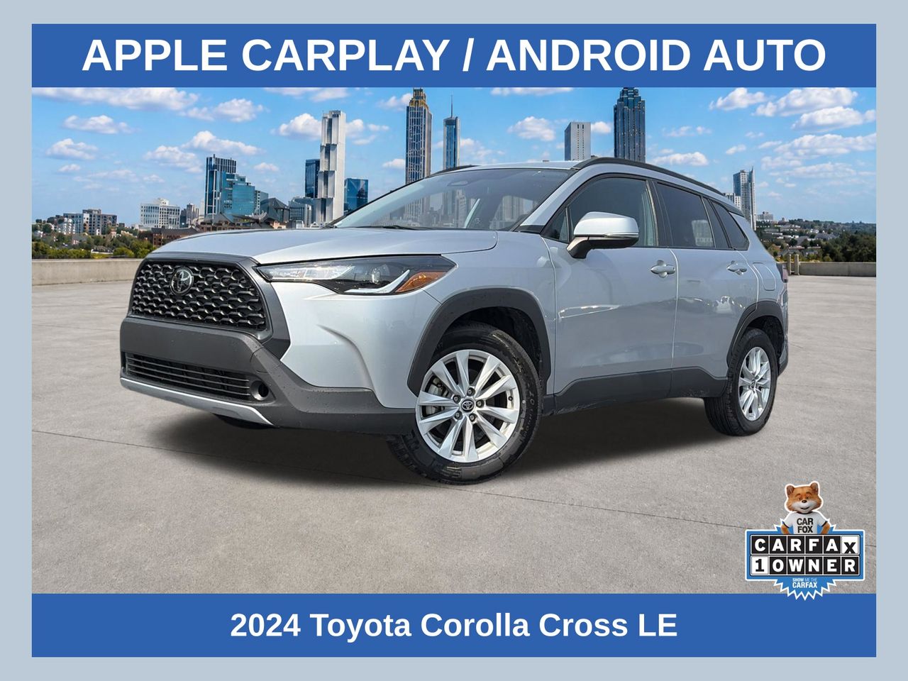 Silver 2024 Toyota Corolla Cross SUV / Crossover All-Wheel Drive Continuously Variable Transmission