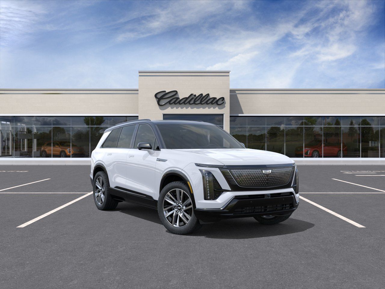 Vibrant White Tricoat 2027 Cadillac VISTIQ SUV / Crossover All-Wheel Drive 1-Speed Automatic