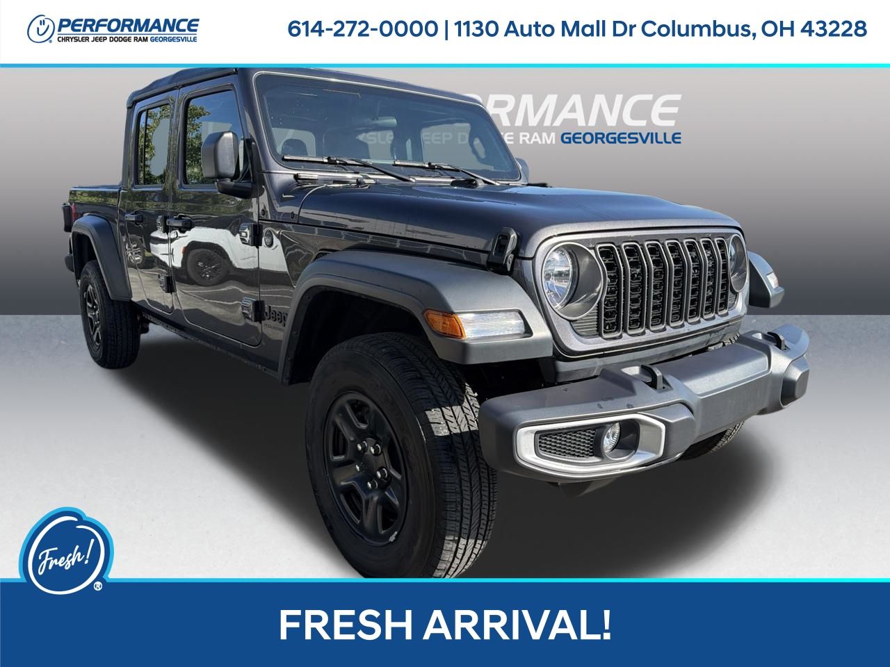 Gray (Granite Crystal Metallic Clearcoat) 2026 Jeep Gladiator Pickup Truck Four-Wheel Drive 8-Speed Automatic