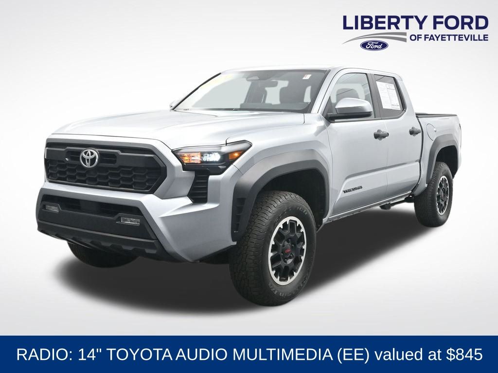 Celestial Silver Metallic 2024 Toyota Tacoma TRD Off-Road Double Cab 4WD Pickup Truck Four-Wheel Drive 8-Speed Automatic