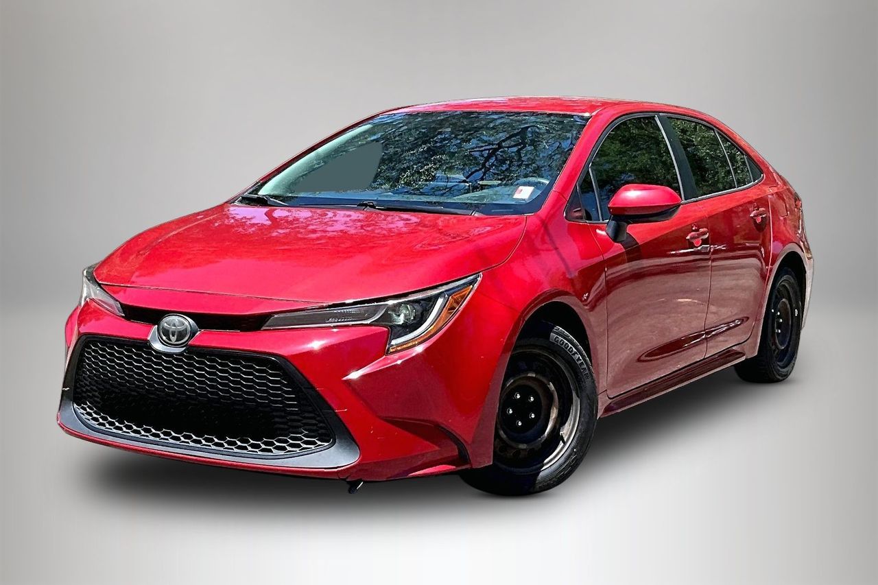 Barcelona Red Metallic 2020 Toyota Corolla LE FWD Sedan Front-Wheel Drive Continuously Variable Transmission