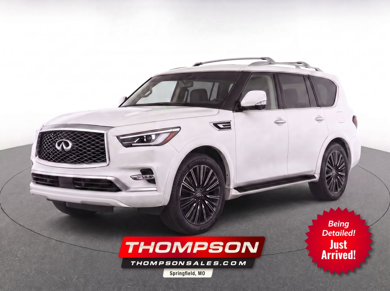 Moonstone White 2020 INFINITI QX80 SUV / Crossover All-Wheel Drive 7-Speed Automatic