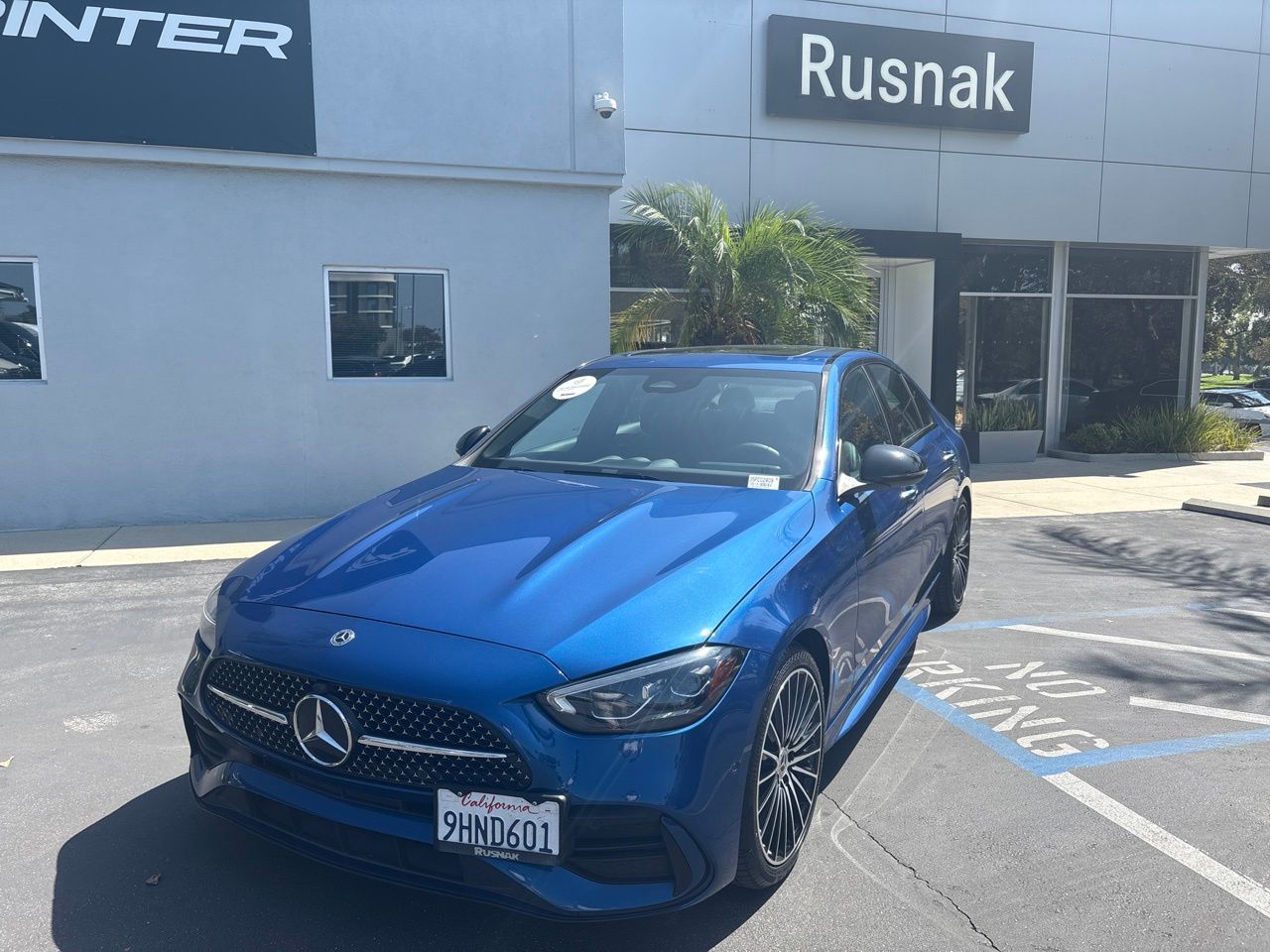 Starling Blue Metallic 2023 Mercedes-Benz C-Class Sedan Rear-Wheel Drive 9-Speed Automatic