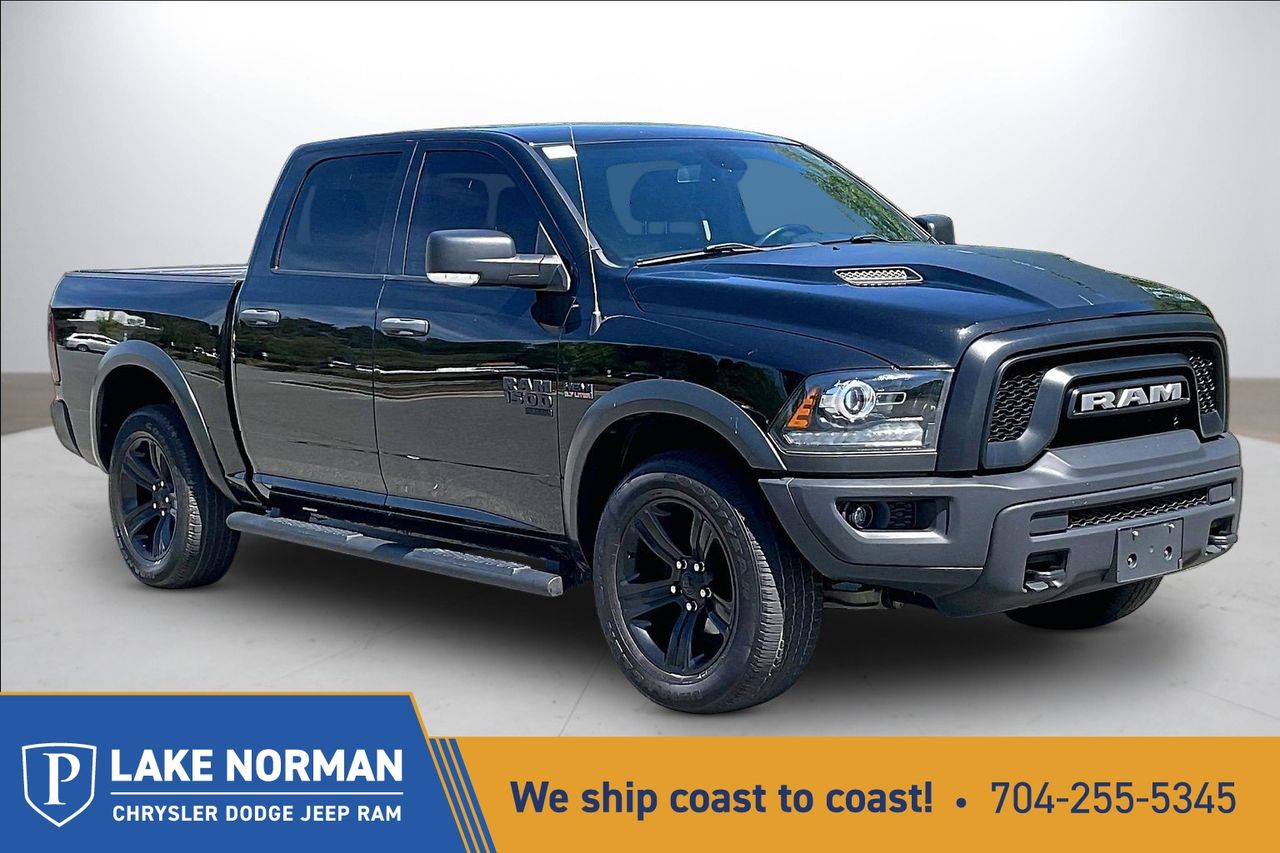 Diamond Black Crystal Pearlcoat 2021 RAM 1500 Classic Warlock Crew Cab 4WD Pickup Truck Four-Wheel Drive 8-Speed Automatic