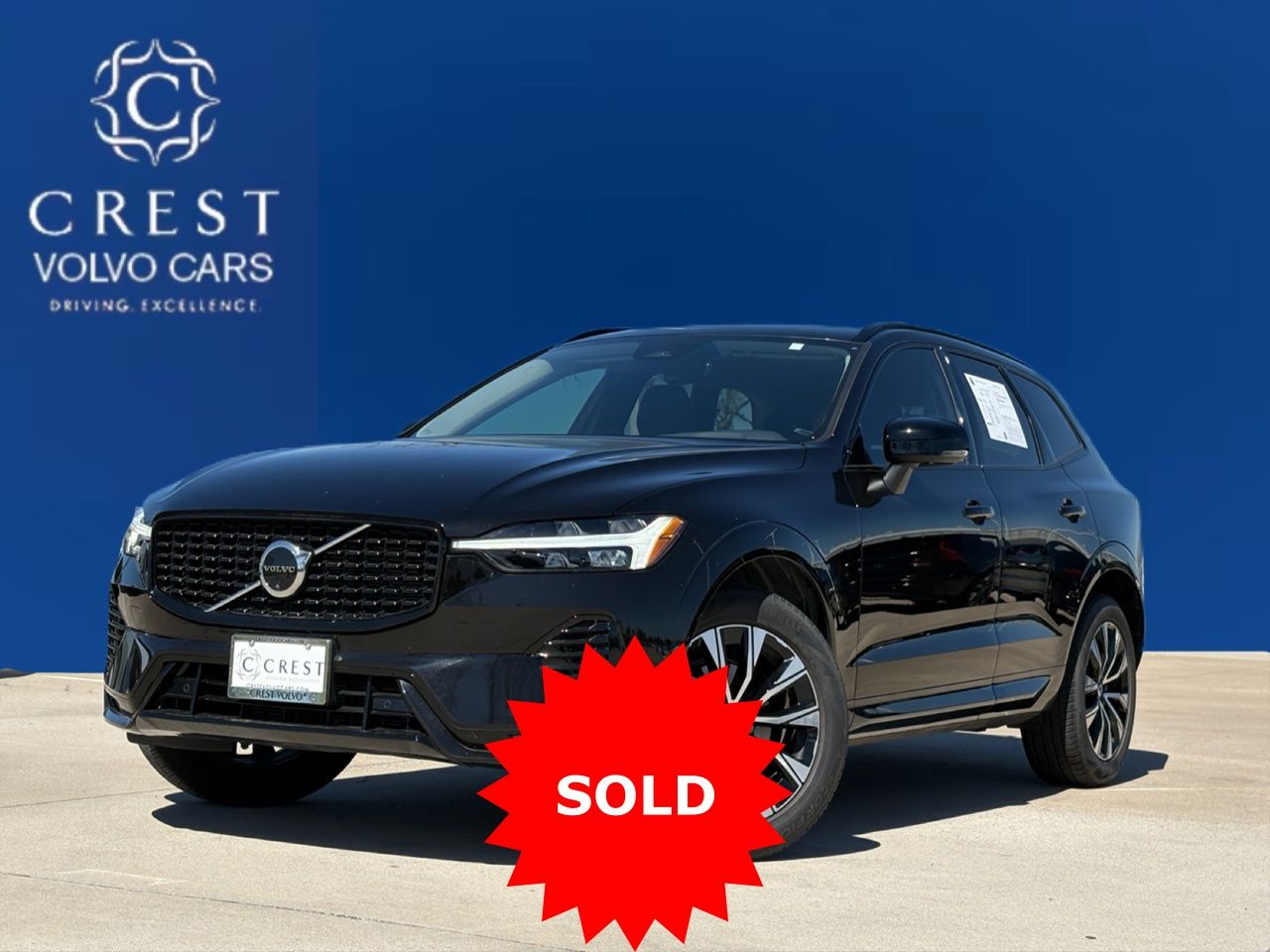 Onyx Black Metallic 2025 Volvo XC60 B5 Plus Dark Theme AWD SUV / Crossover All-Wheel Drive Automatic