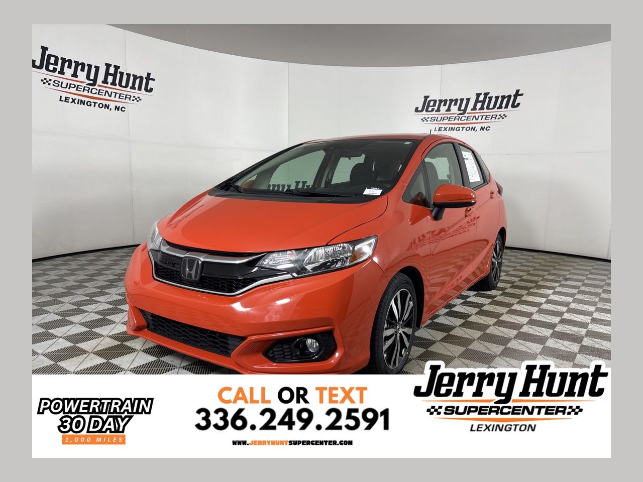 Orange Fury 2019 Honda Fit EX FWD Hatchback Front-Wheel Drive Continuously Variable Transmission