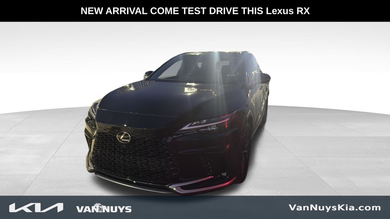 Black (Caviar) 2025 Lexus RX Hybrid 350h F SPORT Design AWD SUV / Crossover All-Wheel Drive Continuously Variable Transmission