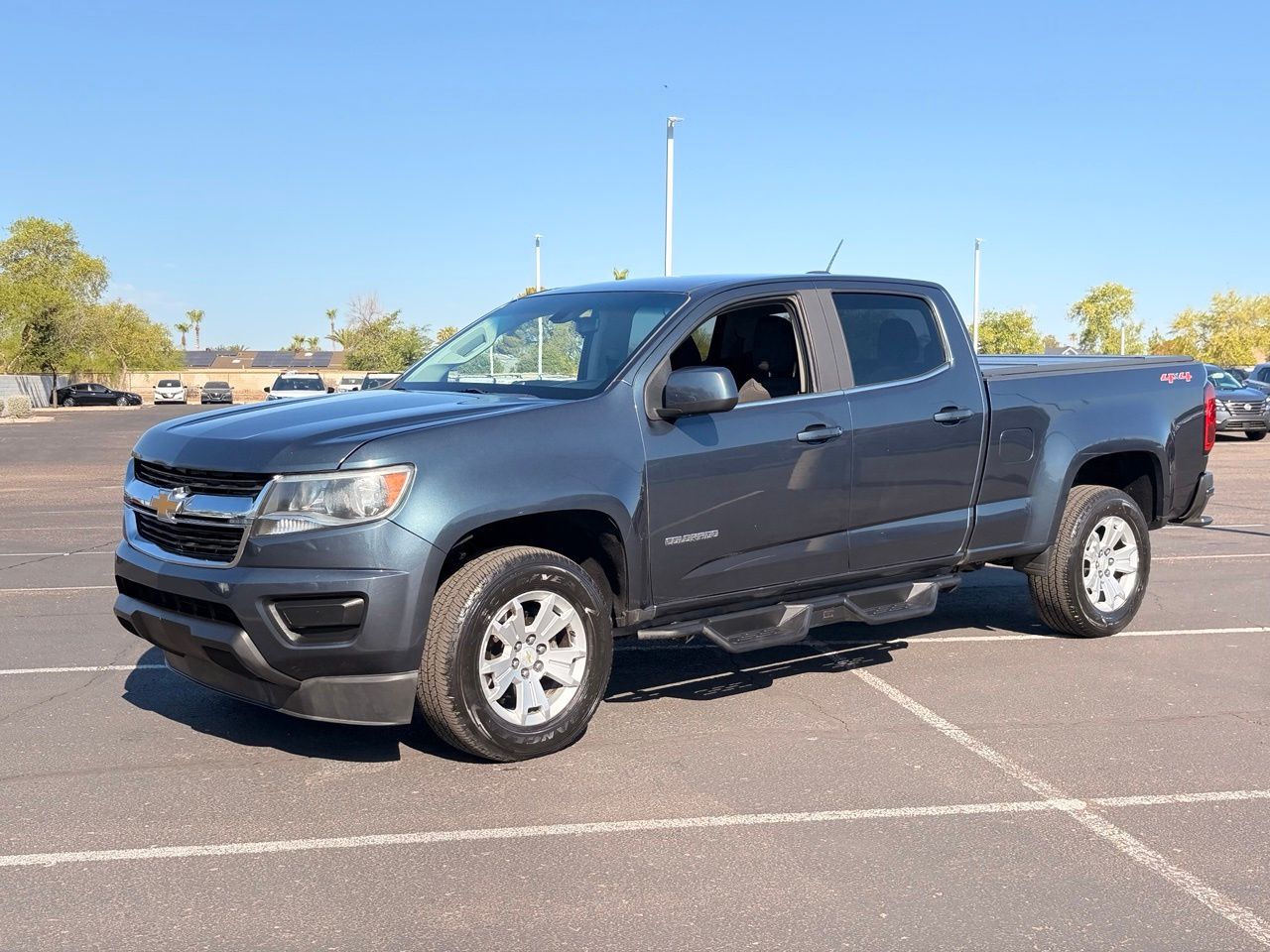 Shadow Gray Metallic 2019 Chevrolet Colorado Pickup Truck Four-Wheel Drive 8-Speed Automatic