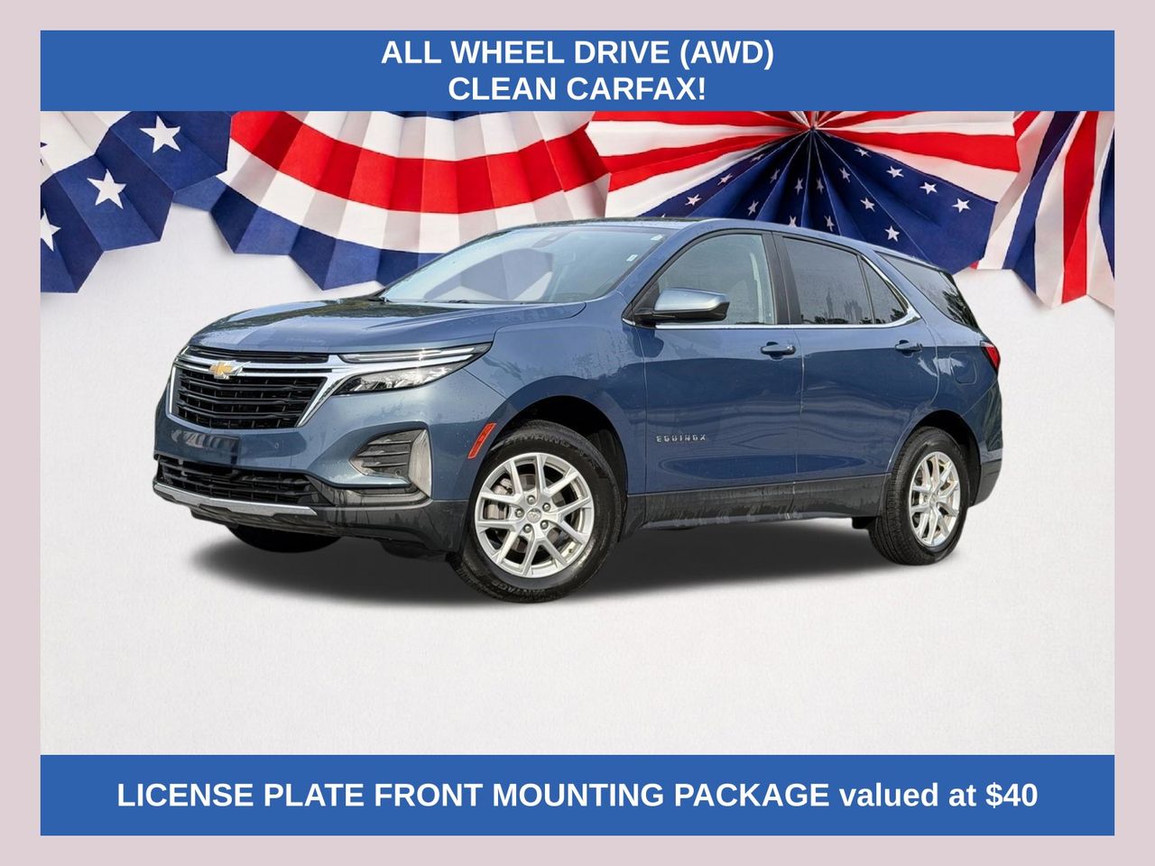Lakeshore Blue Metallic 2024 Chevrolet Equinox SUV / Crossover Four-Wheel Drive 6-Speed Automatic Overdrive