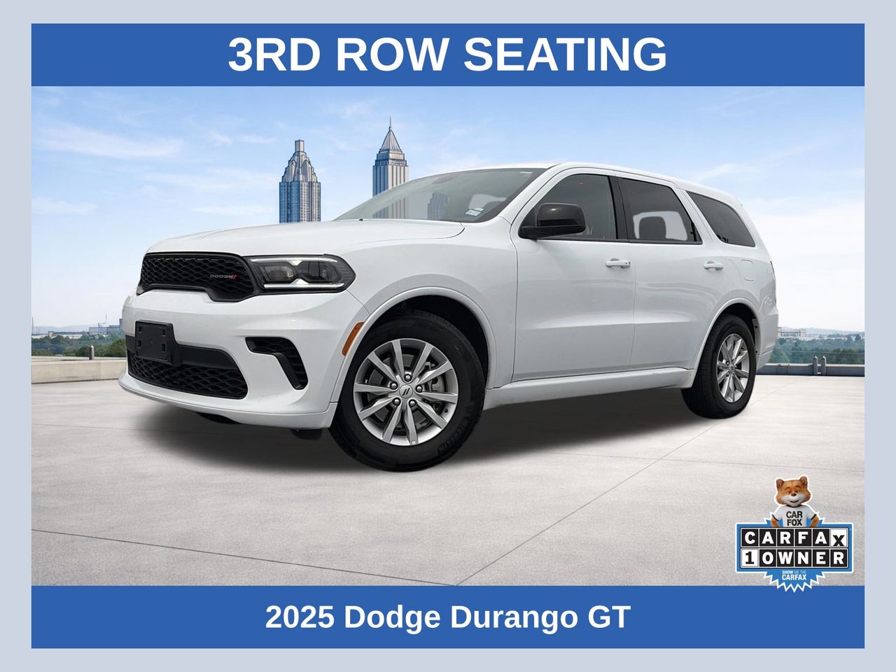 White Knuckle Clearcoat 2025 Dodge Durango SUV / Crossover Rear-Wheel Drive 8-Speed Automatic
