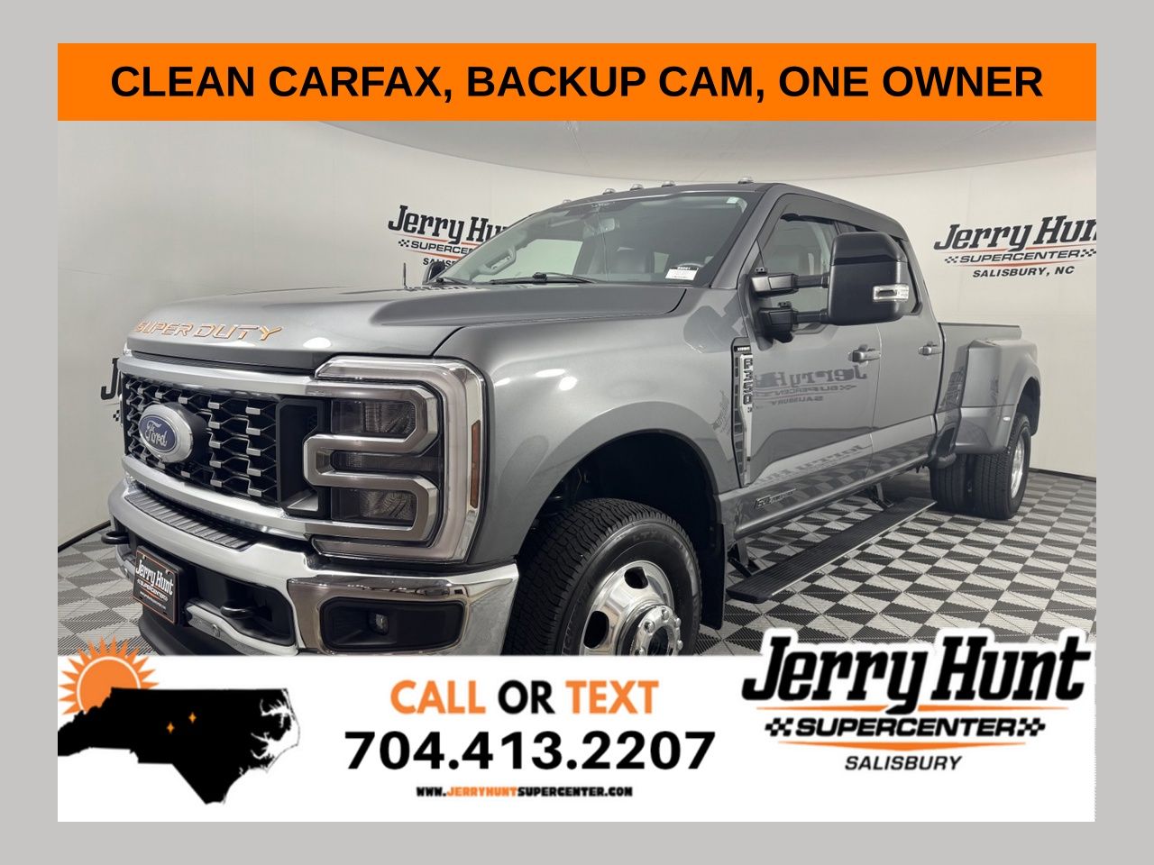 Gray Metallic 2024 Ford F-350 Super Duty Pickup Truck Four-Wheel Drive Automatic