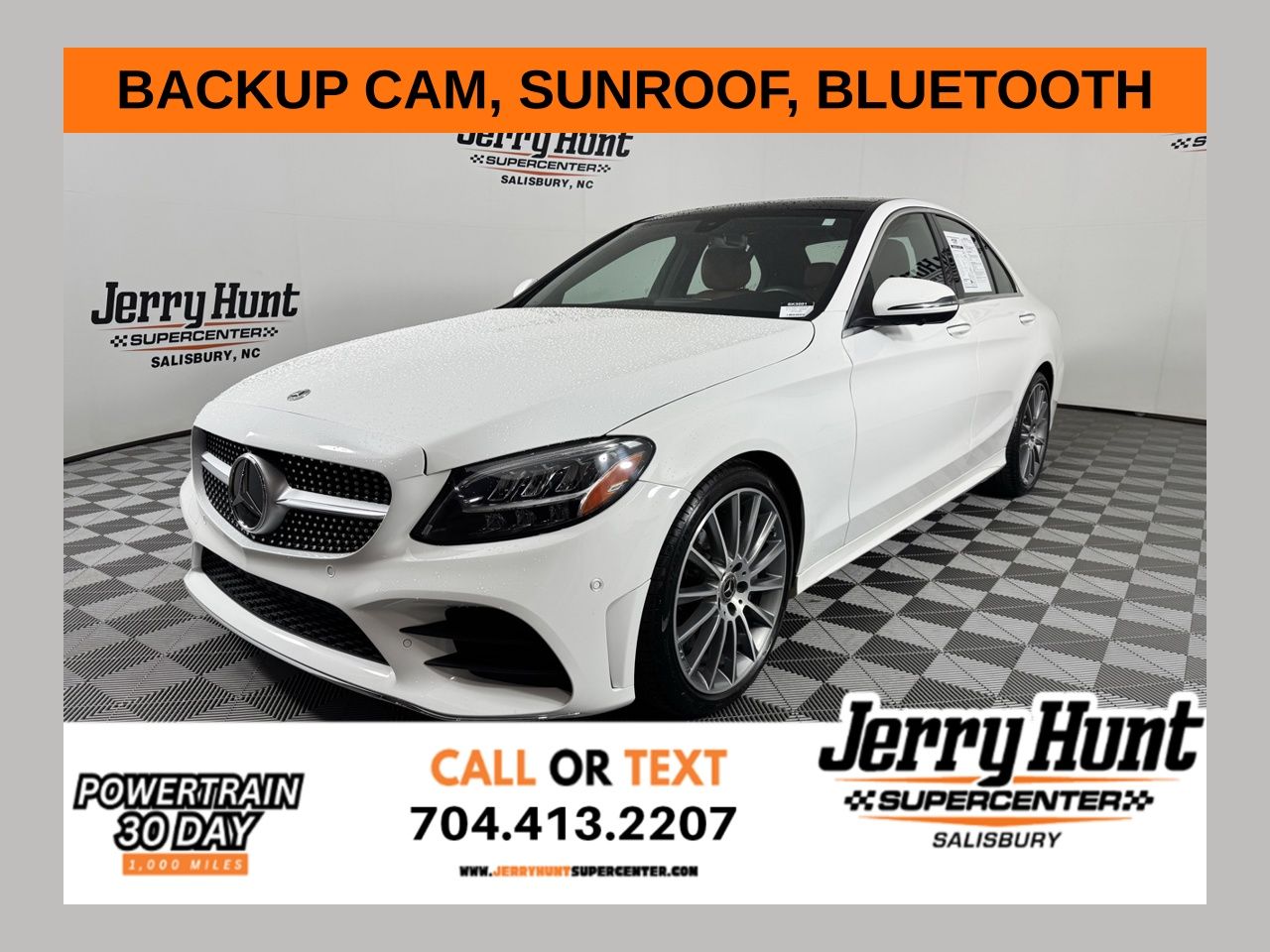 White 2020 Mercedes-Benz C-Class C 300 Sedan RWD Sedan Rear-Wheel Drive 9-Speed Automatic