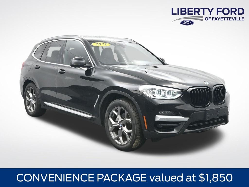 Jet Black 2021 BMW X3 xDrive30i AWD SUV / Crossover All-Wheel Drive 8-Speed Automatic