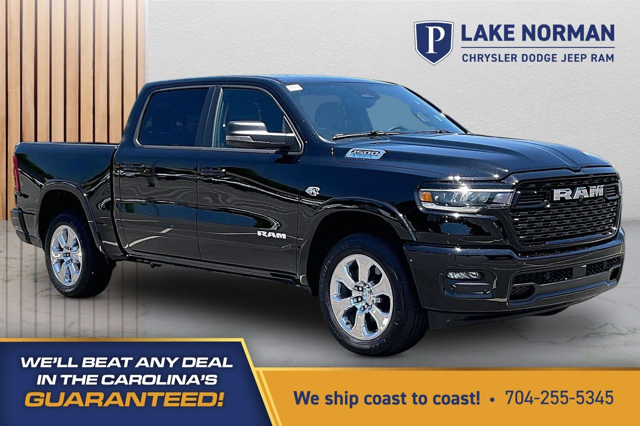 Diamond Black 2026 RAM 1500 Pickup Truck Four-Wheel Drive 8-Speed Automatic