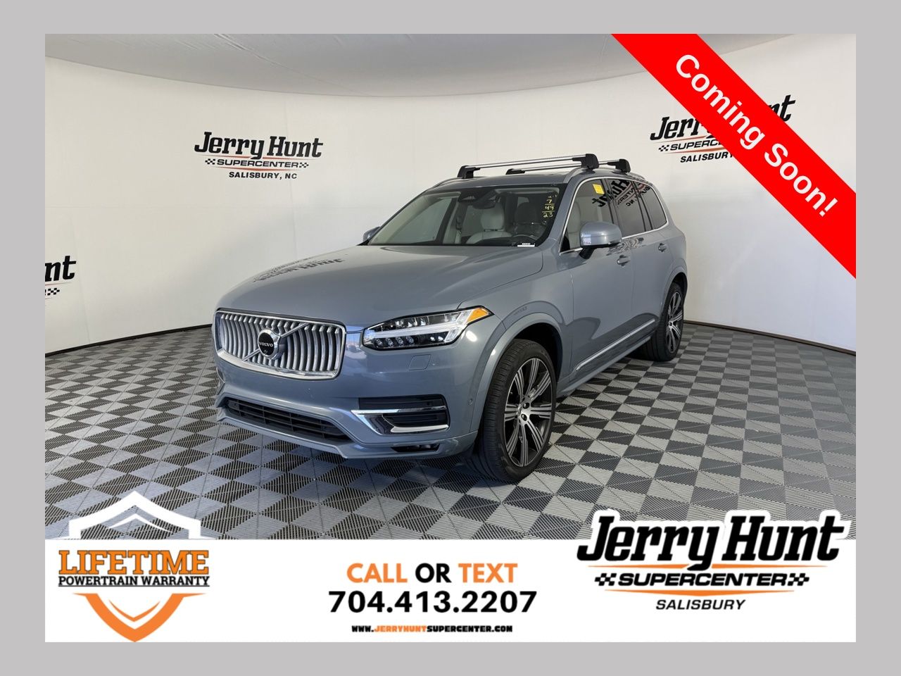 Gray Metallic 2023 Volvo XC90 B6 Ultimate Bright Theme 7-Passenger AWD SUV / Crossover All-Wheel Drive Automatic