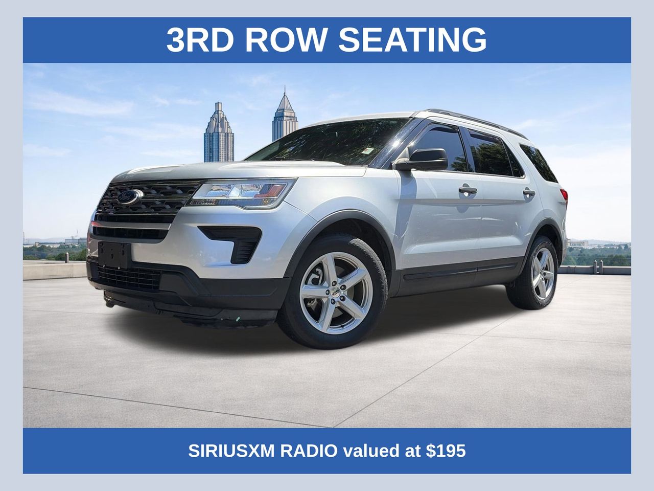Ingot Silver 2019 Ford Explorer Base SUV / Crossover Front-Wheel Drive 6-Speed Automatic