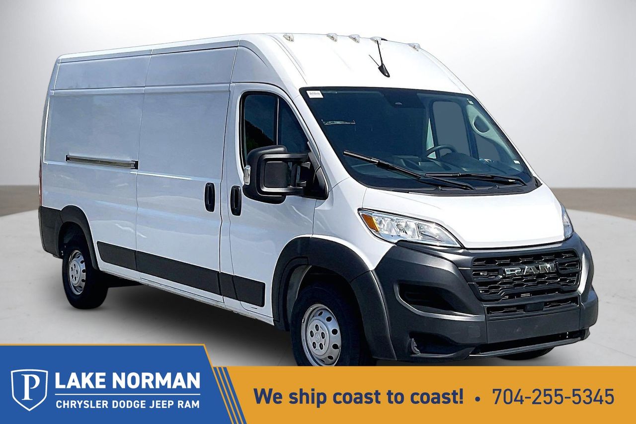 Bright White Clearcoat 2023 RAM ProMaster 2500 159 High Roof Cargo Van FWD Van Front-Wheel Drive 9-Speed Automatic