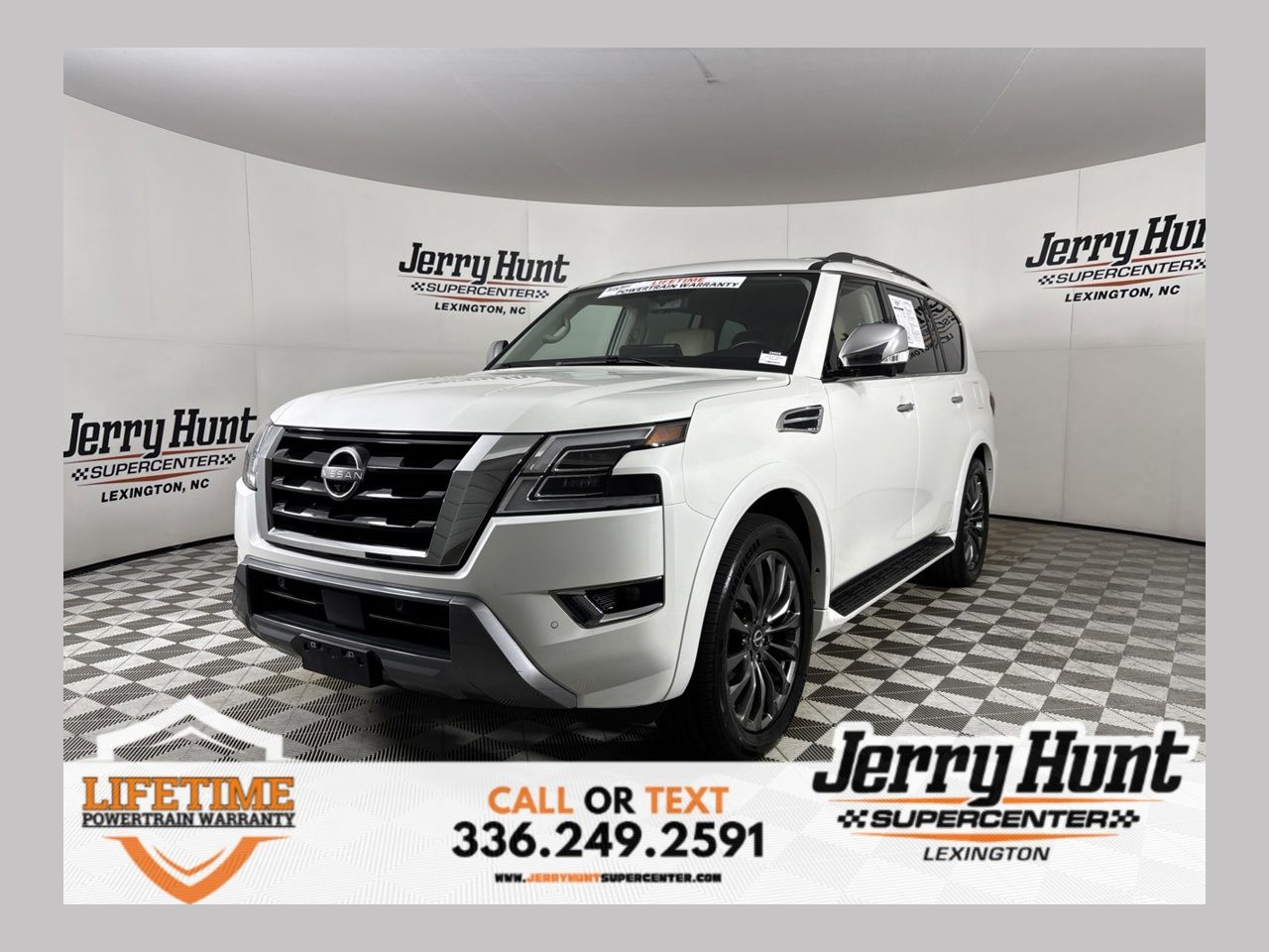 Aspen White Tricoat 2023 Nissan Armada Platinum 4WD SUV / Crossover Four-Wheel Drive 7-Speed Automatic