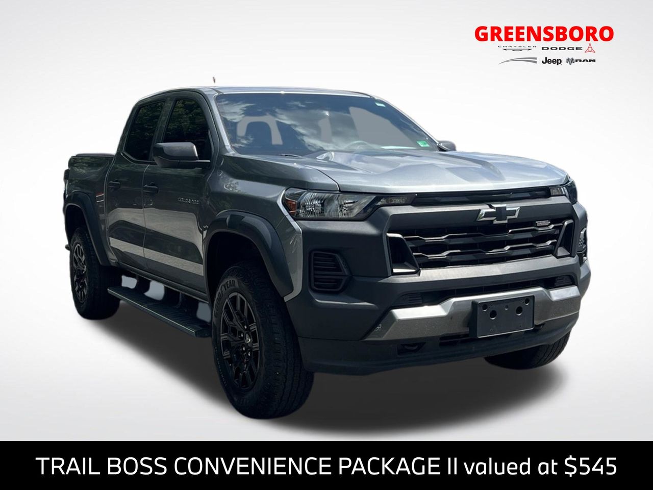 Sterling Gray Metallic 2023 Chevrolet Colorado Pickup Truck Four-Wheel Drive 8-Speed Automatic