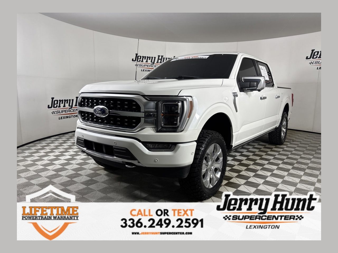 White Metallic 2023 Ford F-150 Pickup Truck Four-Wheel Drive Automatic