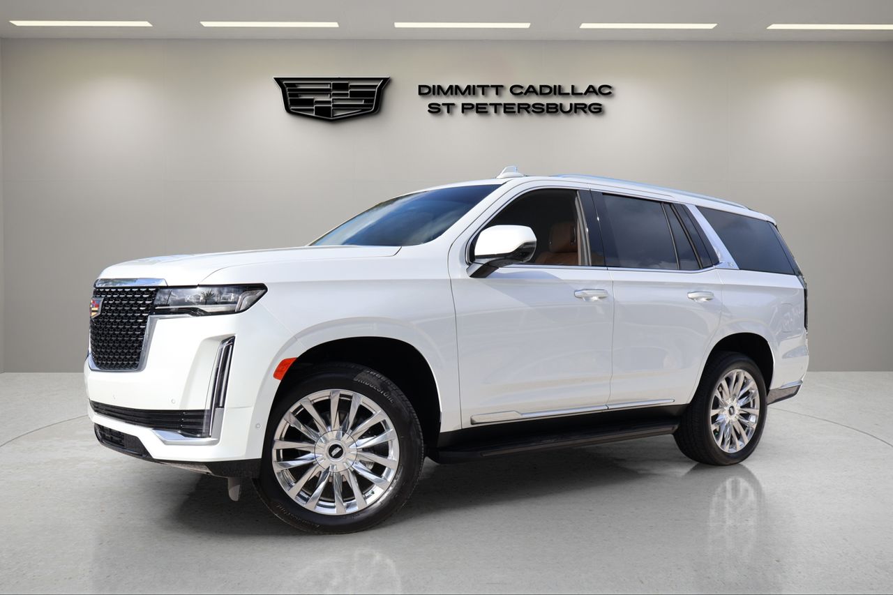 Crystal White Tricoat 2024 Cadillac Escalade SUV / Crossover Rear-Wheel Drive Automatic