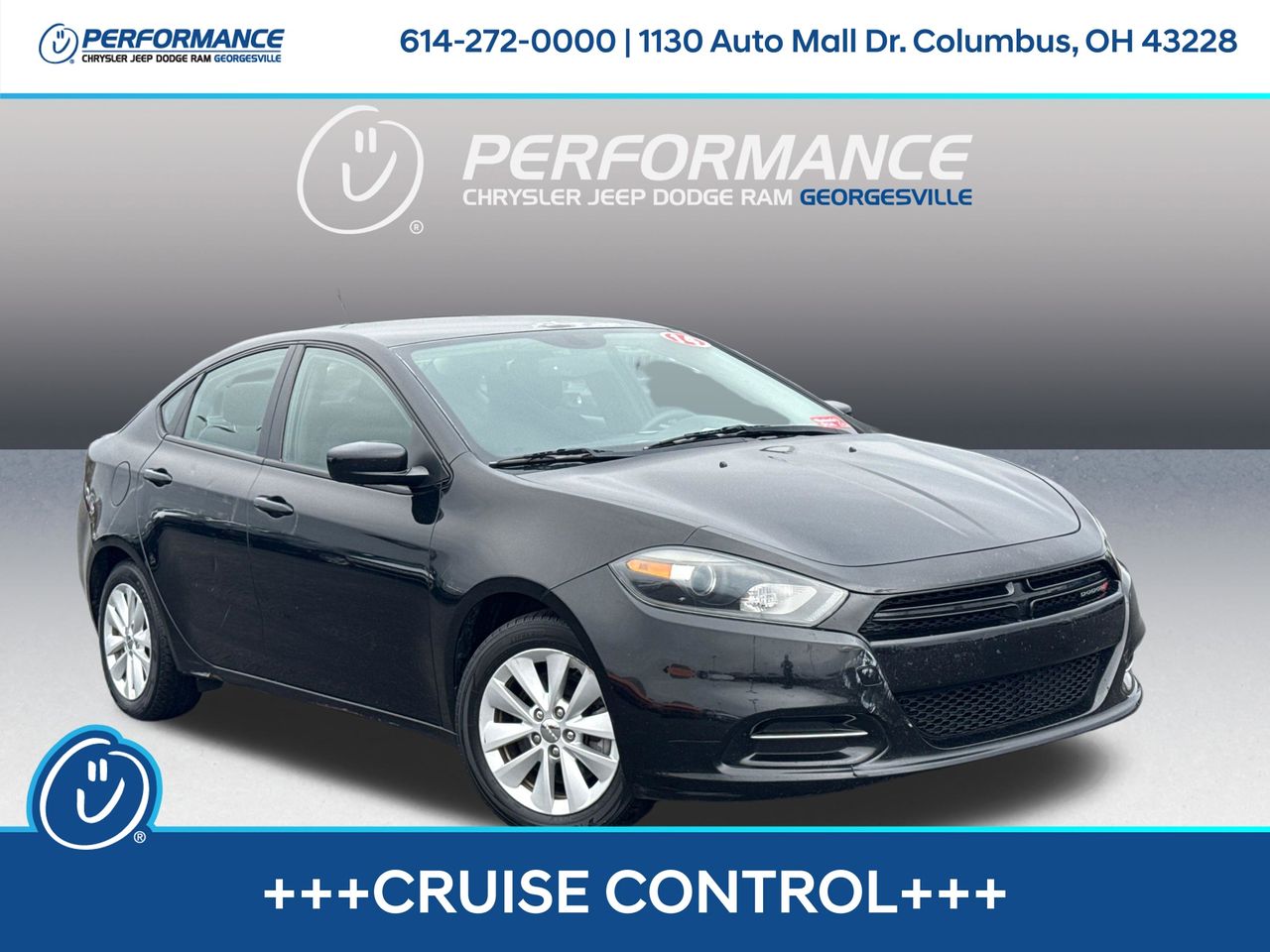 Pitch Black Clearcoat 2014 Dodge Dart SXT FWD Sedan Front-Wheel Drive 6-Speed Automatic