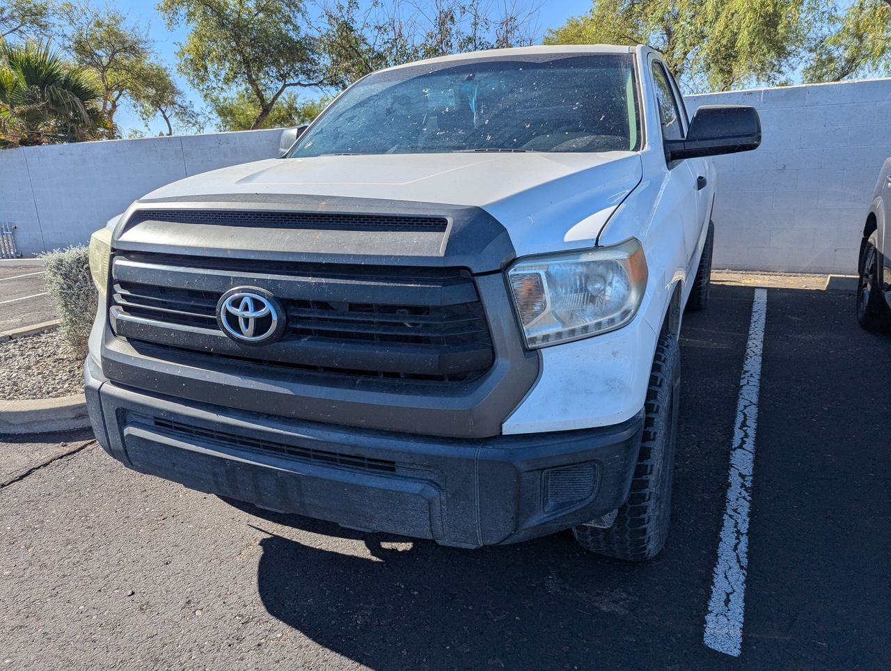 Super White 2014 Toyota Tundra SR Double Cab 4.6L Pickup Truck 4X2 6-Speed Automatic Overdrive