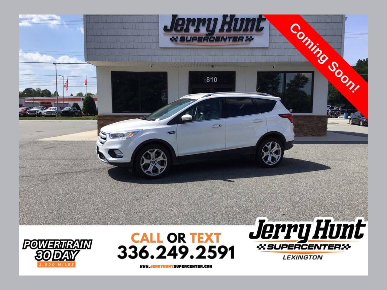 White Platinum Clearcoat Metallic 2019 Ford Escape SUV / Crossover Front-Wheel Drive 6-Speed Automatic