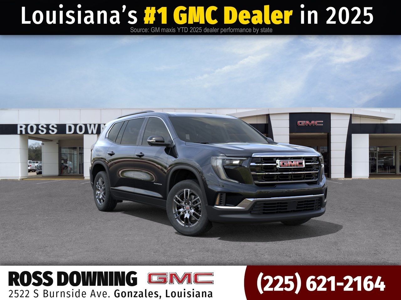 Black (Ebony Twilight Metallic) 2026 GMC Acadia SUV / Crossover Front-Wheel Drive 8-Speed Automatic