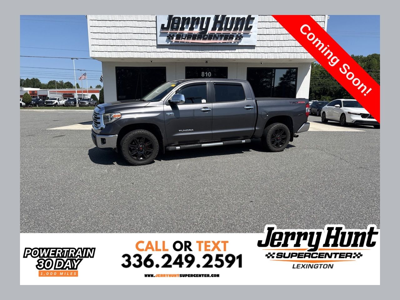 Magnetic Gray Metallic 2019 Toyota Tundra Pickup Truck Four-Wheel Drive 6-Speed Automatic