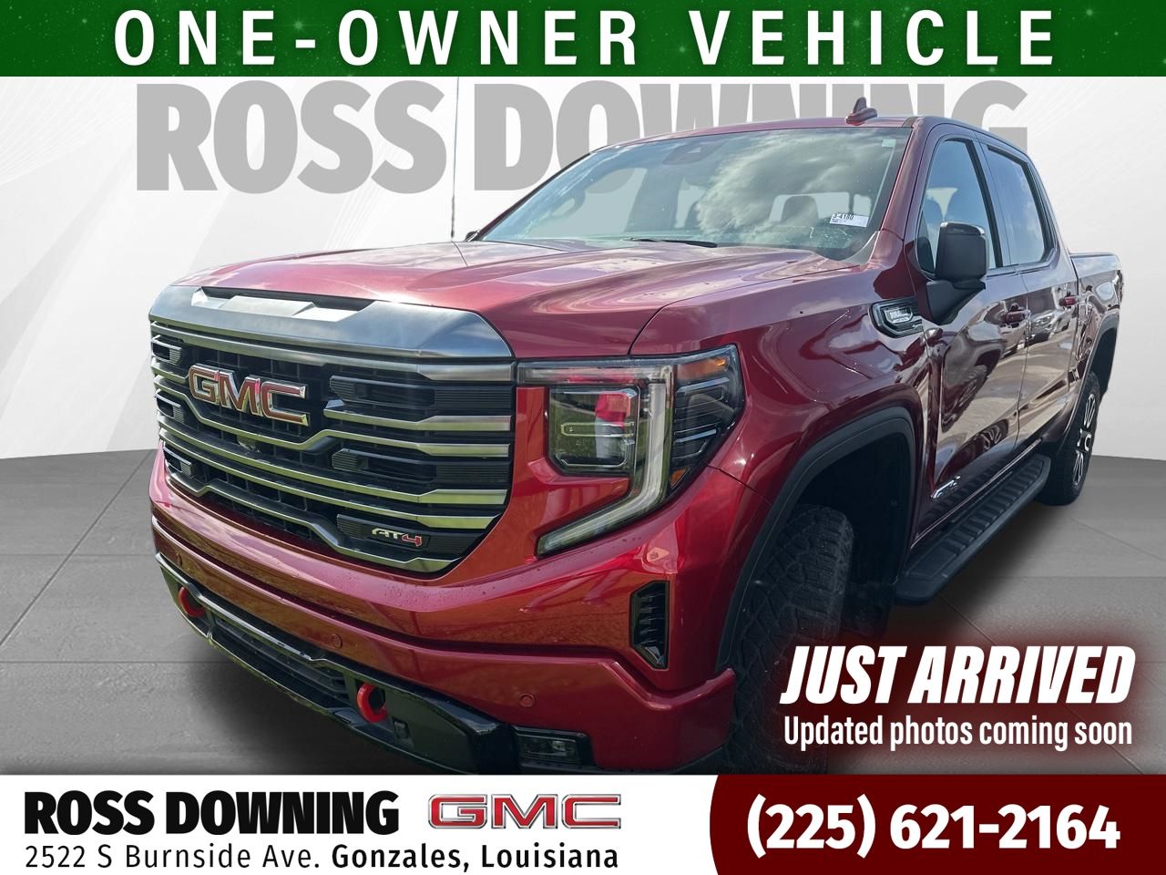 Volcanic Red Tintcoat 2024 GMC Sierra 1500 AT4 Crew Cab 4WD Pickup Truck Four-Wheel Drive Automatic