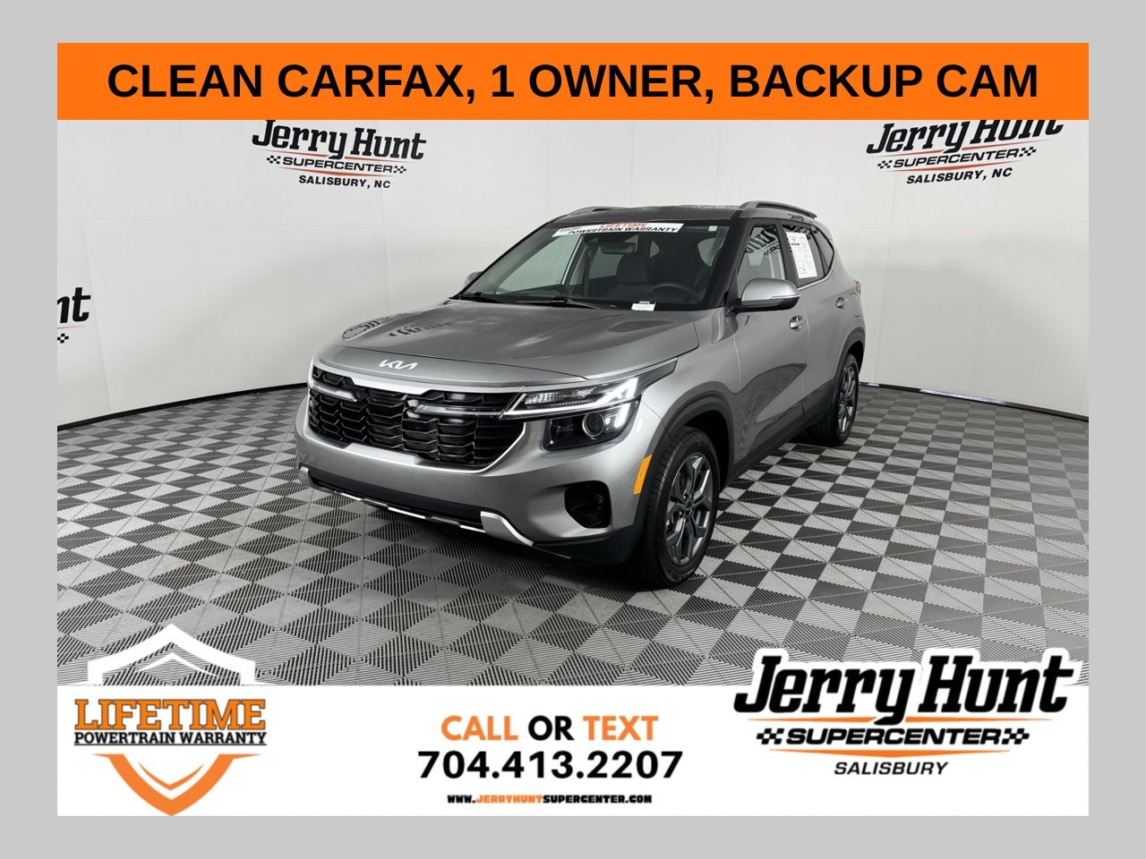 Steel Gray 2024 Kia Seltos S FWD SUV / Crossover Front-Wheel Drive Continuously Variable Transmission