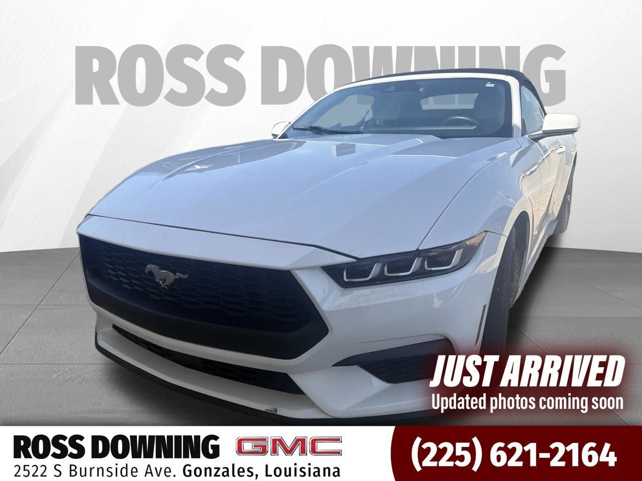 Oxford White 2024 Ford Mustang Convertible Rear-Wheel Drive Automatic