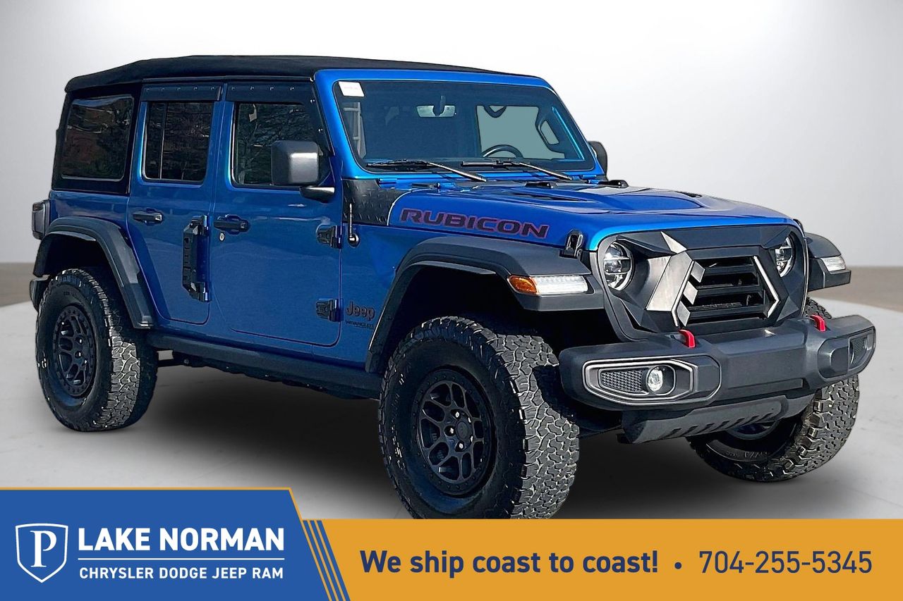 Hydro Blue Pearlcoat 2021 Jeep Wrangler Unlimited Rubicon 4WD SUV / Crossover Four-Wheel Drive 8-Speed Automatic