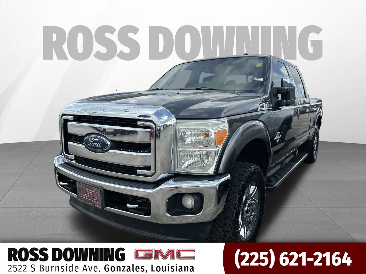 Gray (Magnetic Metallic) 2015 Ford F-250 Super Duty Pickup Truck Four-Wheel Drive 6-Speed Automatic Overdrive