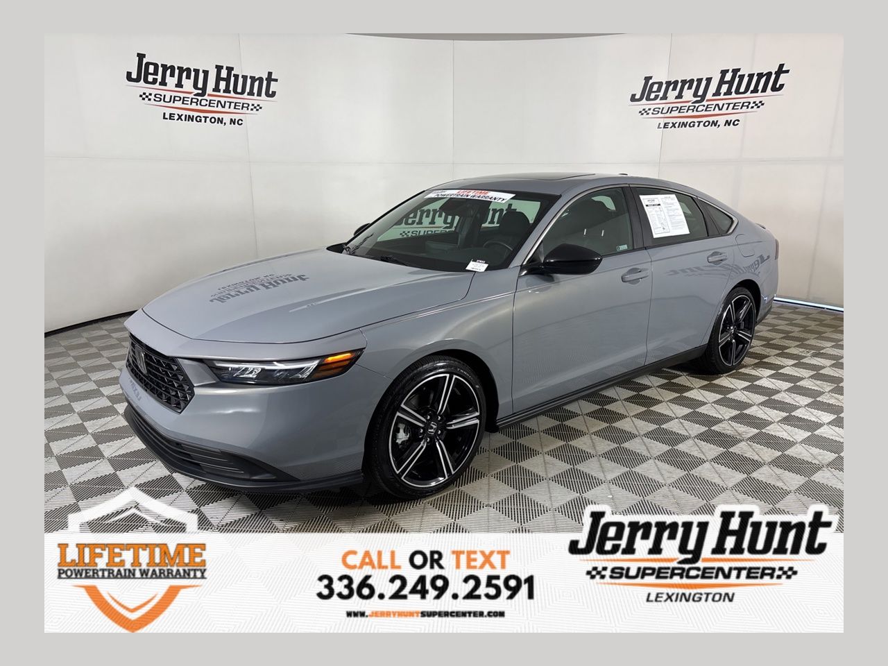 Silver 2025 Honda Accord Hybrid Sport FWD Sedan Front-Wheel Drive Continuously Variable Transmission