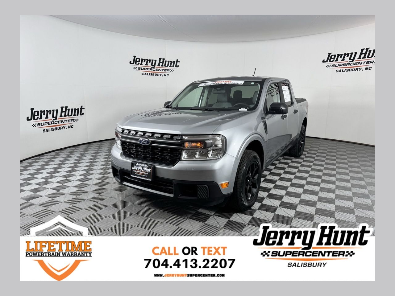 Silver Metallic 2024 Ford Maverick XLT SuperCrew AWD Pickup Truck All-Wheel Drive 8-Speed Automatic