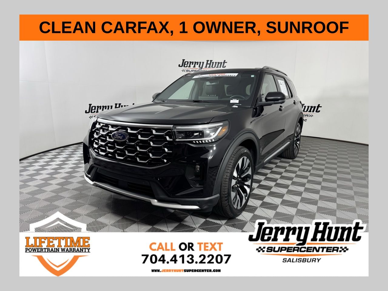 Black Metallic 2025 Ford Explorer Platinum AWD SUV / Crossover All-Wheel Drive Automatic