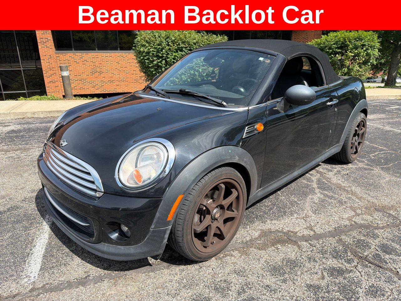 Midnight Black Metallic 2014 MINI Roadster FWD Convertible Front-Wheel Drive 6-Speed Automatic