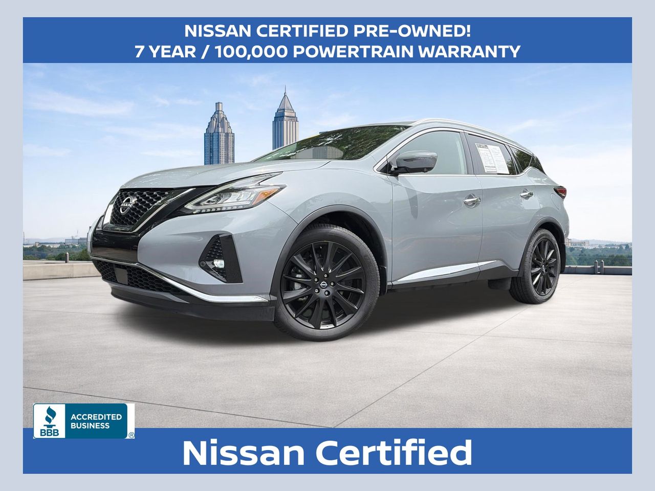 Boulder Gray Pearl 2023 Nissan Murano Platinum FWD SUV / Crossover Front-Wheel Drive Continuously Variable Transmission