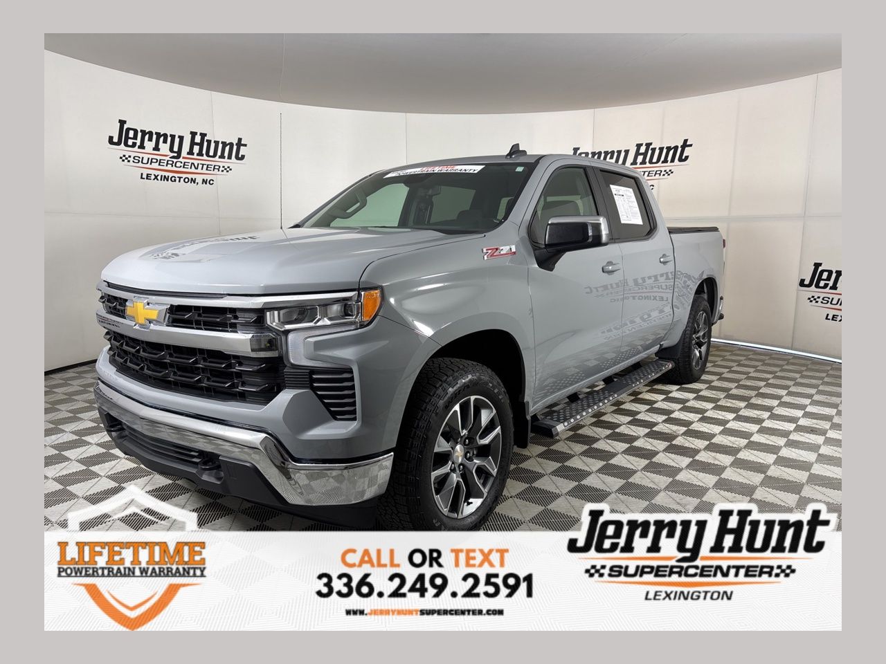 Slate Gray Metallic 2024 Chevrolet Silverado 1500 LT Crew Cab 4WD Pickup Truck Four-Wheel Drive Automatic