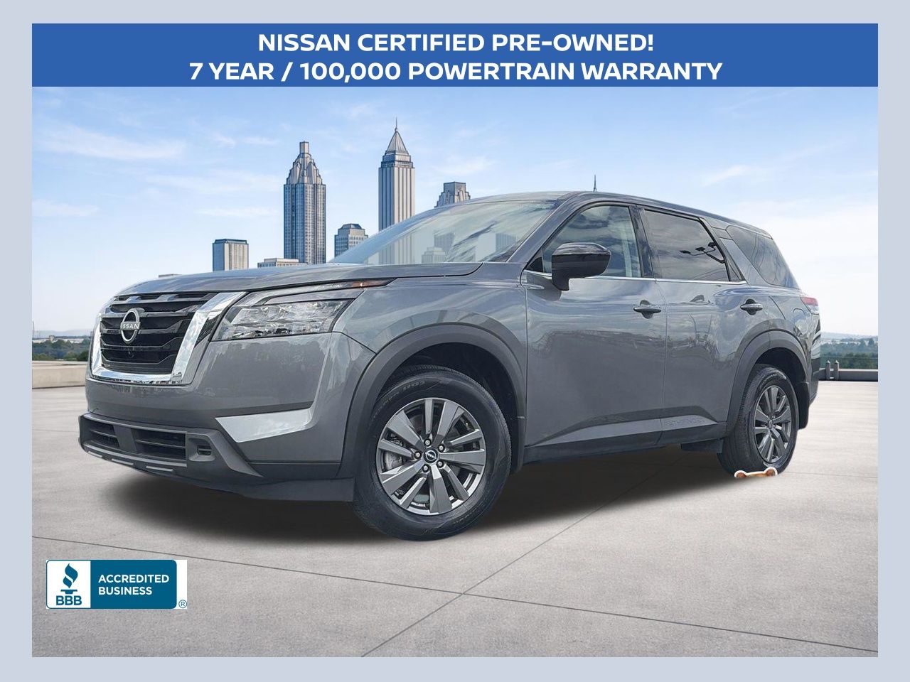 Gray (Gun Metallic) 2025 Nissan Pathfinder S FWD SUV / Crossover Front-Wheel Drive 9-Speed Automatic