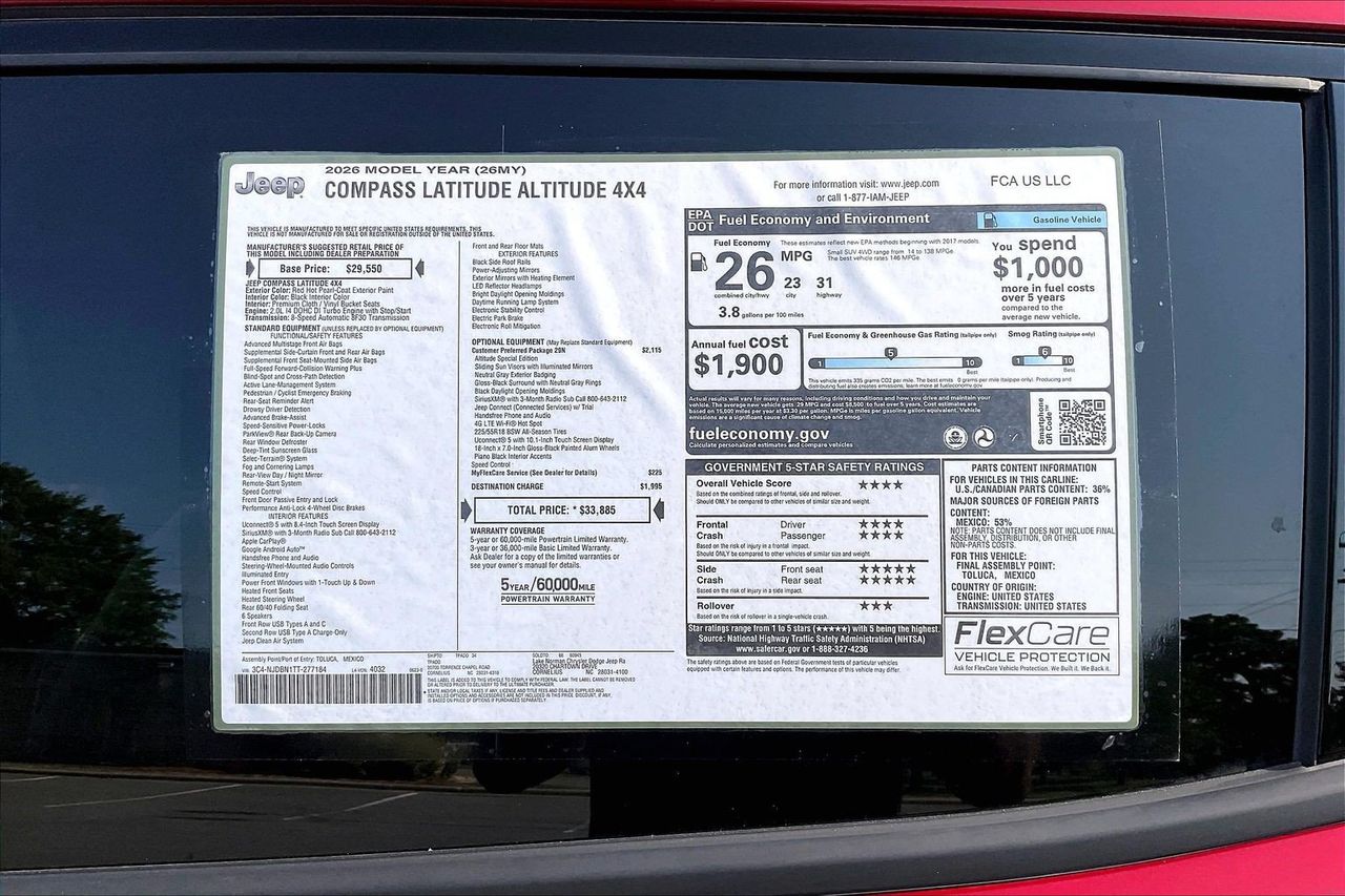 New 2026 Red Jeep Latitude image 35