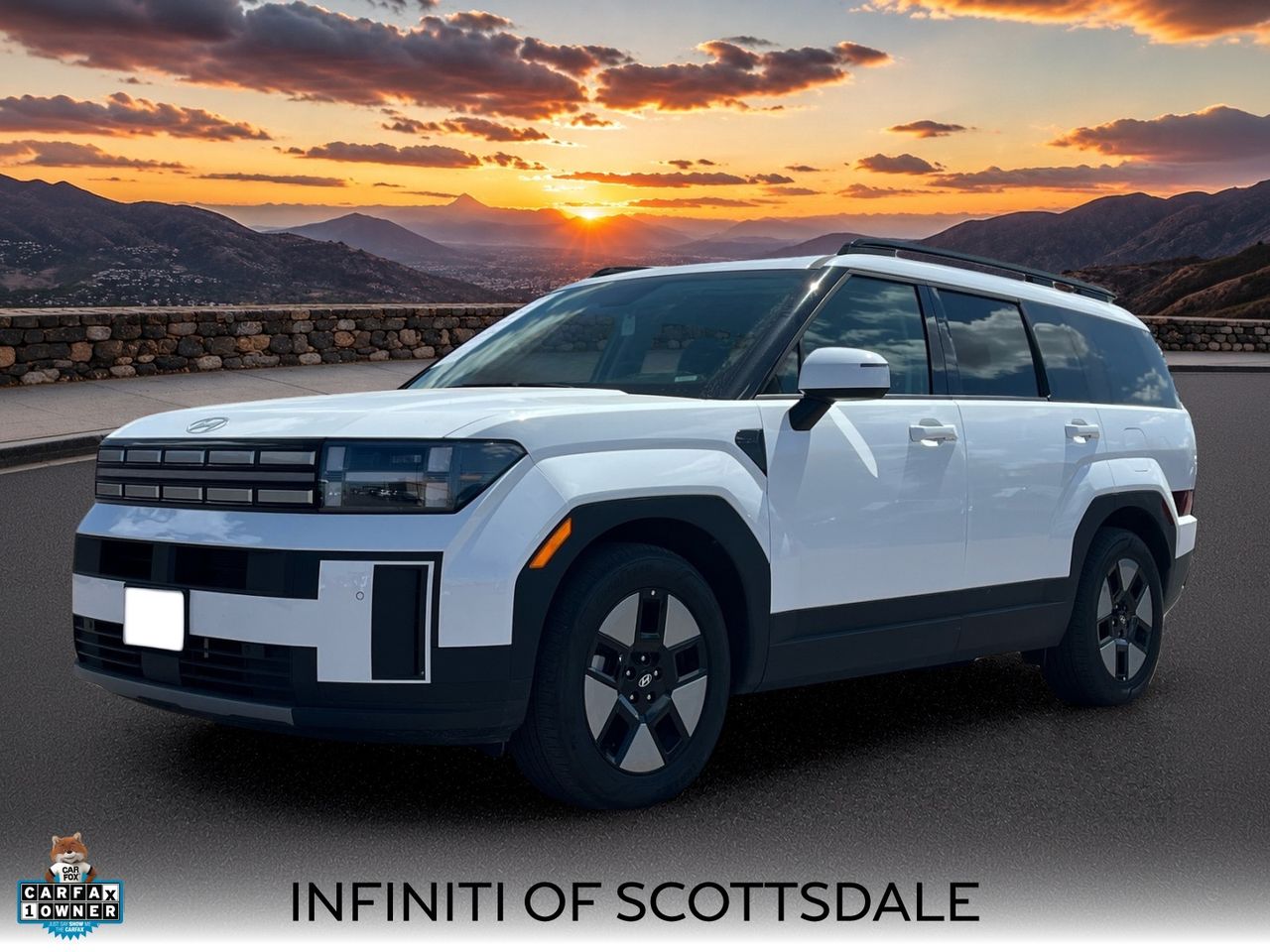 Serenity White 2025 Hyundai Santa Fe Hybrid SUV / Crossover All-Wheel Drive 6-Speed Automatic